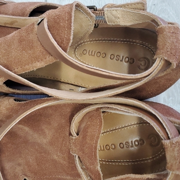 Corso Como Womens Ankle Suede Western Heels boots shoes sz 9M - Picture 12 of 13